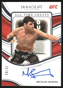 2023 Immaculate UFC All-Time Greats Signatures #AGMBS Michael Bisping /99 - Picture 1 of 2