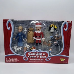 Memory Lane Santa Claus is Coming To Town Action Figure Set Trio Kris Kringle - Picture 1 of 8