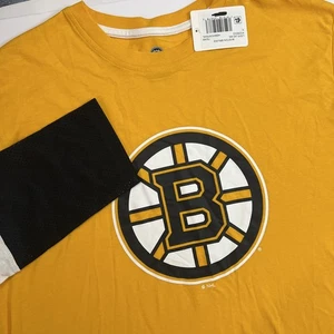 NHL Licensed Boston Bruins Size Large Long Sleeve Shirt - Mesh Bottom/Sleeve End - Picture 1 of 8