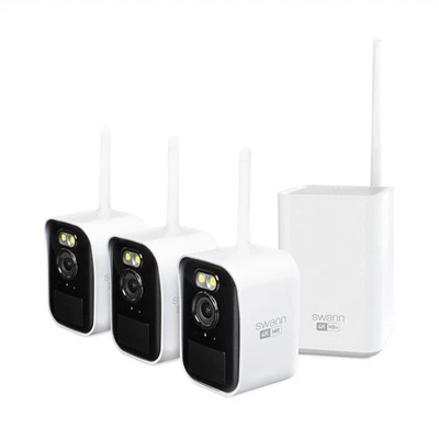 Swann MaxRanger Mini 4K Wireless NVR Security System, 3-Pack - Image 1 of 4