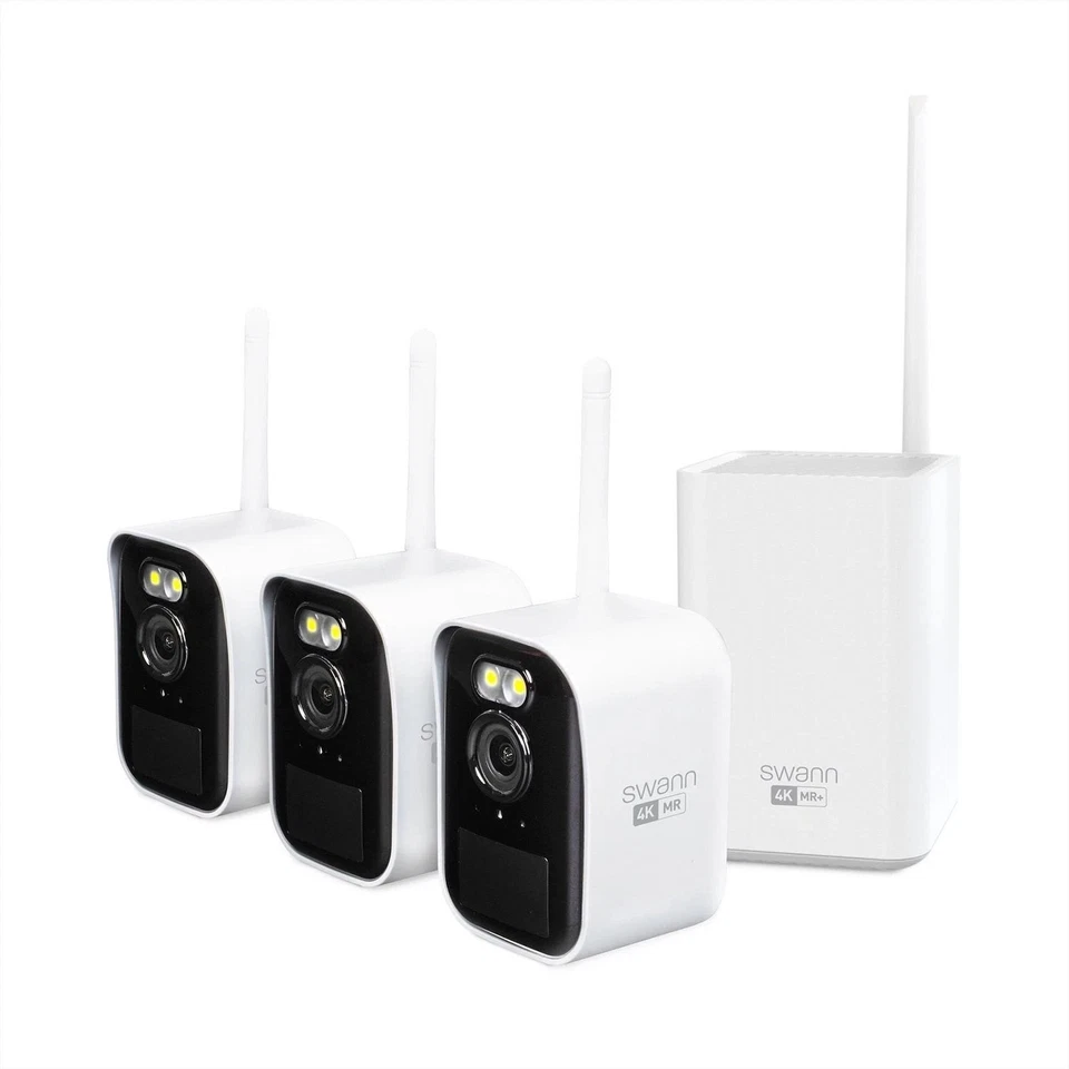 Swann MaxRanger Mini 4K Wireless NVR Security System, 3-Pack - Image 1 of 4