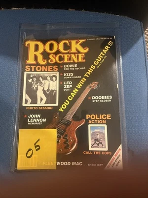 Rock Scene Magazine May 1981 Stones, KISS, Led Zeppelin, Peter Criss, Police VTG - Image 1 of 2