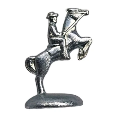 Horse With Rider Vintage Game Piece Marker Board games Monopoly - Image 1 of 4