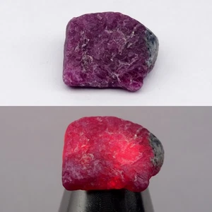 ๐ 10.72ct Rough Natural Green Purplish Red Ruby in Zoisite - Unheated, Gemstone - Picture 1 of 6