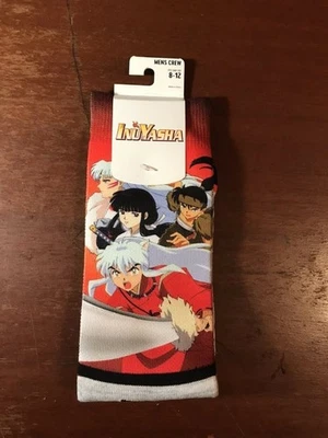 InuYasha Group Crew Socks New /w Tags Bioworld - Image 1 of 3