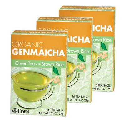 Genmaicha Organic Green Tea, Sencha Green Tea with Roasted Organic Brown Rice, J - Image 1 of 4