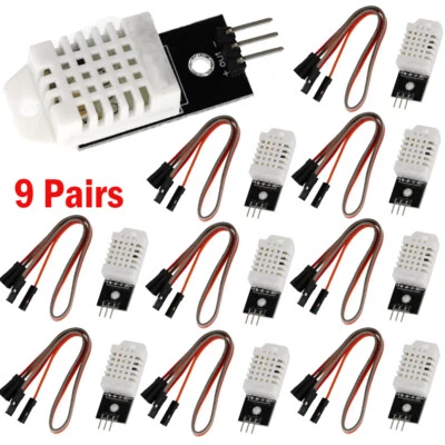 9x Digital Temperature Humidity Sensor Compatible with DHT22 AM2302 For Arduino - Image 1 of 4