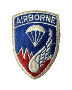 US AAF Airborne Parachute Infantry Uniform Patch with Wings and Fire - Picture 1 of 2