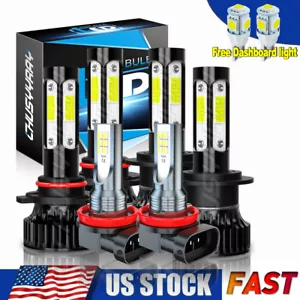 LED Headlight Bulbs High Low Beam Fog Light white 6500K For MG TF 2005-2005 - Picture 1 of 16