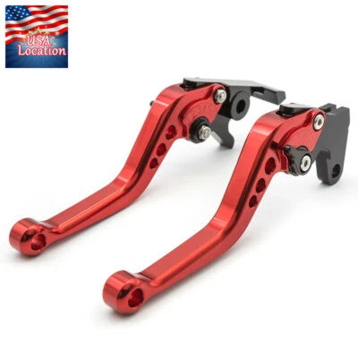 For FZ-07 MT-07 2014-2021 FZ-10 MT-10 MT10 2016-2021 Brake Clutch Levers CNC Red - Image 1 of 4