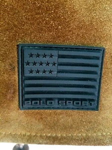 Vtg 90s POLO SPORT Brown Suede Crossbody Purse Shoulder Bag Ralph Lauren EUC! - Picture 1 of 12