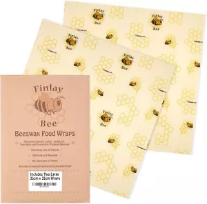 Food Wrap Reusable Ivory Bees Beeswax Lovers - Picture 1 of 3