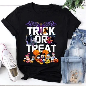 Characters Trick Or Treat Happy Halloween T-Shirt, Trick Or Treat Shirt, Funny H - Picture 1 of 3