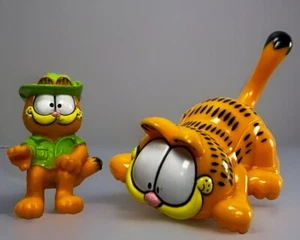 VTG Garfield Magnifying Glass 3" Toy Action Figure & Shelf Sitter Movie - Picture 1 of 8