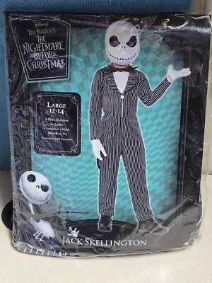 Traje Jack Skellington Pesadilla antes de Navidad - Disfraz para niño - Grande (12-14) Foto 1 de 3