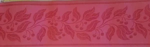 Vintage Wallpaper Border Red, Berry & Vine by Hill & Knowles - Picture 1 of 3