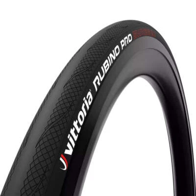 Vittoria Rubino Pro Road Tubeless TLR 150 TPI Folding Tyre - 700 x 25c Black - image 1 of 4
