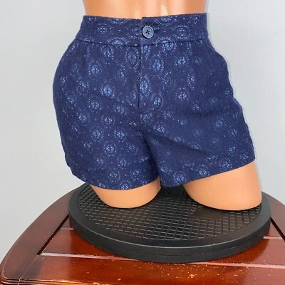 Pantalones Cortos LC Lauren Conrad Para Mujer 2 Florales Crochet Encaje Forrados Casi Nuevos Foto 1 de 4