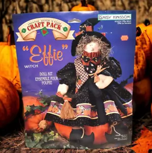 1996 Daisy Kingdom "Effie Witch" Doll Kit - Stitch 'N Stuff Craft Pack #32202 - Bild 1 von 14