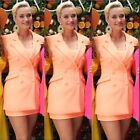 HOUSE OF CB Oversized Raven Blazer Dress Orange Size XS Seen On Katy Perry