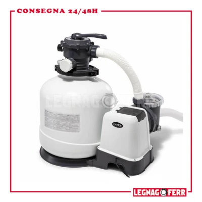 Intex 26652 ex 28652  Pompa a Sabbia 12.000 L/h Filtro Sabbia Portata 10 mÂ³ / h - Immagine 1 di 4