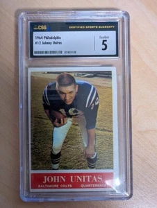 1964 Philadelphia Johnny John Unitas #12 CSG 5 EX HOF Baltimore Colts - Picture 1 of 2