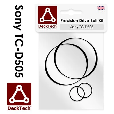 DeckTech® Replacement Belts for Sony TC-D505 TCD505 TC D505 Cassette Deck - Image 1 of 3