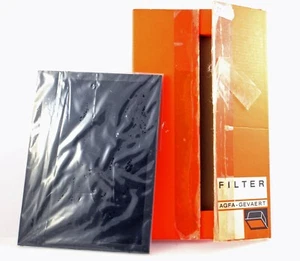 32.  AGFA Darkroom Safelight Filter - 5"x7" -  Dark Brown - Picture 1 of 3