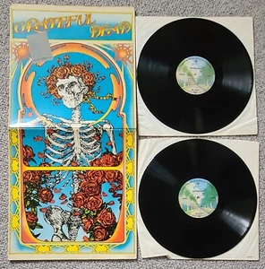 GRATEFUL DEAD-SKULL & ROSES-GERMAN ISSUE 2xLPs ON WARNERS RECORDS-1971-G.COND - Picture 1 of 2