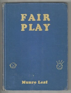 FAIR PLAY Civics & Government for Children 1939 Hb 15th Ptg Munro Leaf History - Imagen 1 de 11
