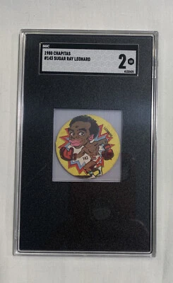 SUGAR RAY LEONARD RC 1980 CHAPITAS ROOKIE CARD #143 SGC 2 - Image 1 of 2