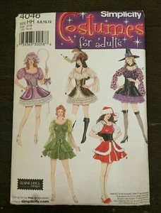 Sexy Disfraz Simplicity 4046 Misses Señora Claus Hada Bo Peep Pirata Bruja 6-12 - Imagen 1 de 5