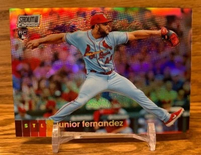 JUNIOR FERNANDEZ Refractor Rookie Card 2020 Topps Stadium Club CHROME Cardinals - Image 1 of 2