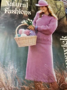 Brunswick  Vintage Knitting Book 829 Sequoia Natural Fashions - Picture 1 of 4