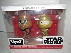 Figuras de vinilo Star Wars Funko Vynl Bobble Heads 4" Chewbacca y C-3PO NUEVAS - Imagen 1 de 3
