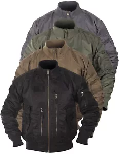 Bomber leggero MA-1 Tattico Militare Flight Jacket USA Mil-Tec tactical estivo - Picture 1 of 13
