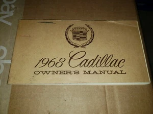 1968 CADILLAC OWNERS MANUAL ORIGINAL GLOVE BOX BOOK - Picture 1 of 2