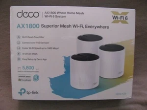 TP-Link AX1800 Whole Home Mesh Wi-Fi 6 System Deco X25 3-pak, OBN, B1 (NOWY) - Zdjęcie 1 z 4