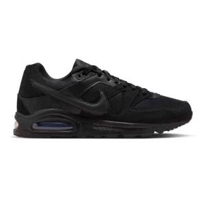 Men Nike Air Max Command Running Shoes Size 8.5 Triple Black 629993 020 - Picture 1 of 24