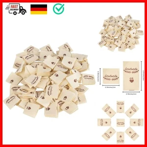 00 Stücke Handmade Stoffetiketten,Handmade Label zum Annähen,Stoffetiketten T... - Bild 1 von 9