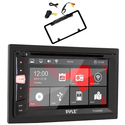 Pyle PLDN83BT.5 Double-DIN AM/FM Bluetooth Multimedia Receiver & Backup Camera - Image 1 of 4