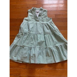 Crown & Ivy Dress Kids Girls Size Medium Striped Tiered Sundress Lined Casual - Picture 1 of 6