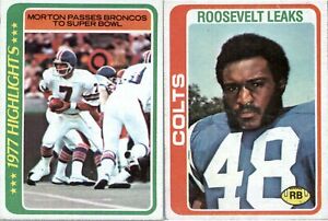 1978 Topps Football  (1 - 277)   - YOU PICK THE CARD