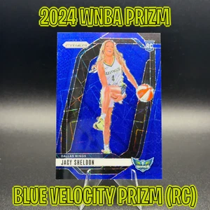 2024 Prizm WNBA Jacy Sheldon Rookie RC - Blue Velocity Parallel Dallas Wings - Picture 1 of 2
