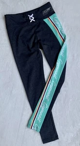 JUSTICE Girl’s GYMNASTICS LEGGINGS Gray GYMNAST Pants SPORT Size: 10 EUC - Picture 1 of 5