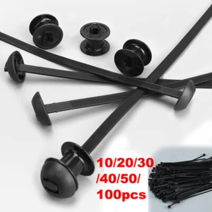 Nylon Cable Tie Fastener Clips For Car Loom Hose Clamp Fastening Zip Strap - Picture 1 of 12