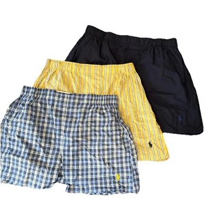 3er Set Polo Ralph Lauren Herren Boxershorts Classic Fit Baumwolle gewebt Größe M - Bild 1 von 6