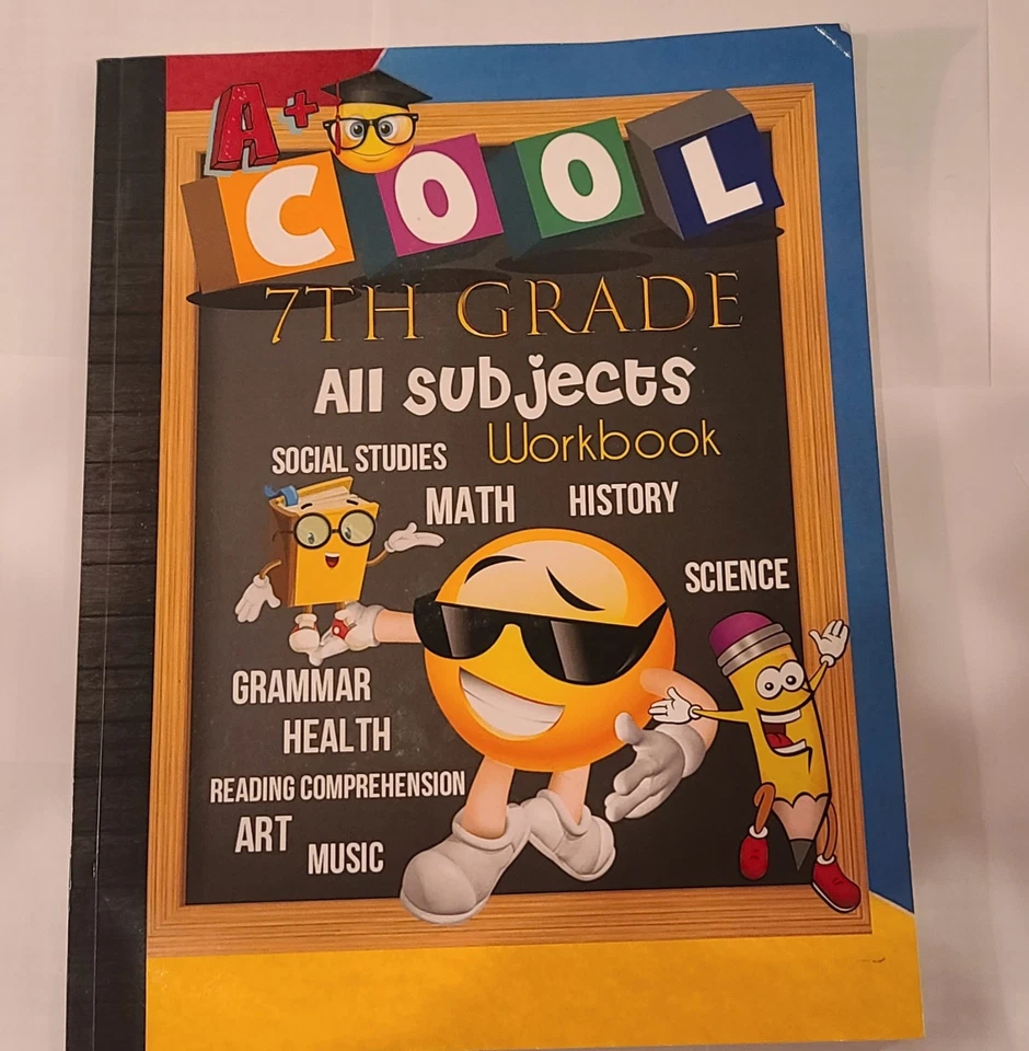 7Th Grade All Subjects Workbook:  Homeschool All-In-One Curriculum Worksheets - Image 1 of 4