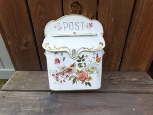 Wall Mounted Post Box Mailbox Letter Box Metal Farmhouse Vintage Post Decor - Picture 1 of 7