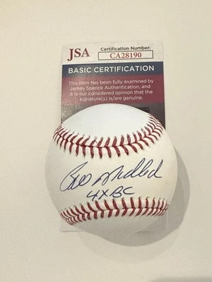 Bill Madlock Signed Rawlings Official MLB Baseball w/4x BC - JSA - Image 1 of 2